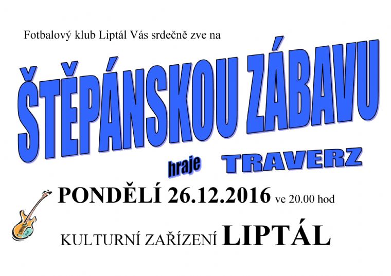 Štěpánská zábava 26.12.2016 Štěpánská zábava 26.12.2016